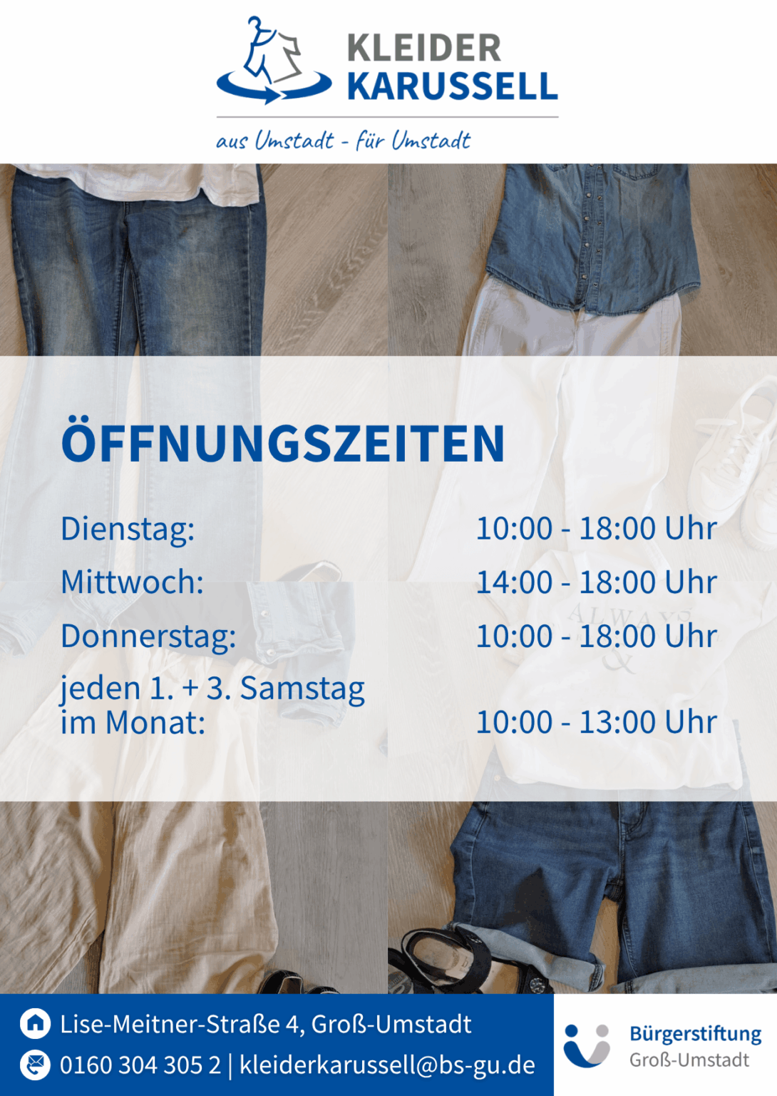 Kleiderkarussell: &Ouml;ffnungszeiten ab August 2026