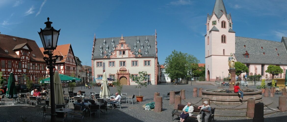 Blick auf den Marktplatz Groß-Umstadt