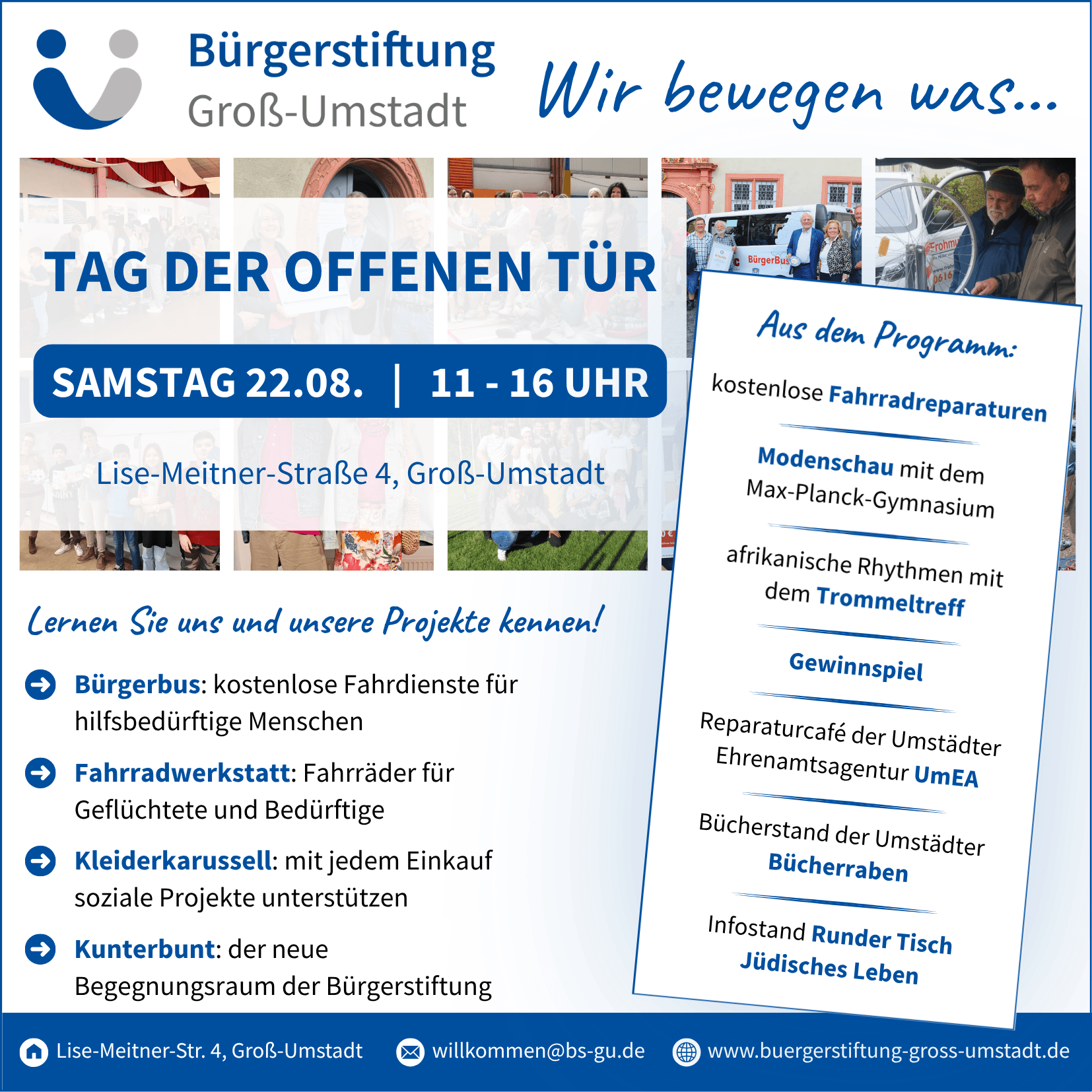 Tag der offenen Tür der Bürgerstiftung